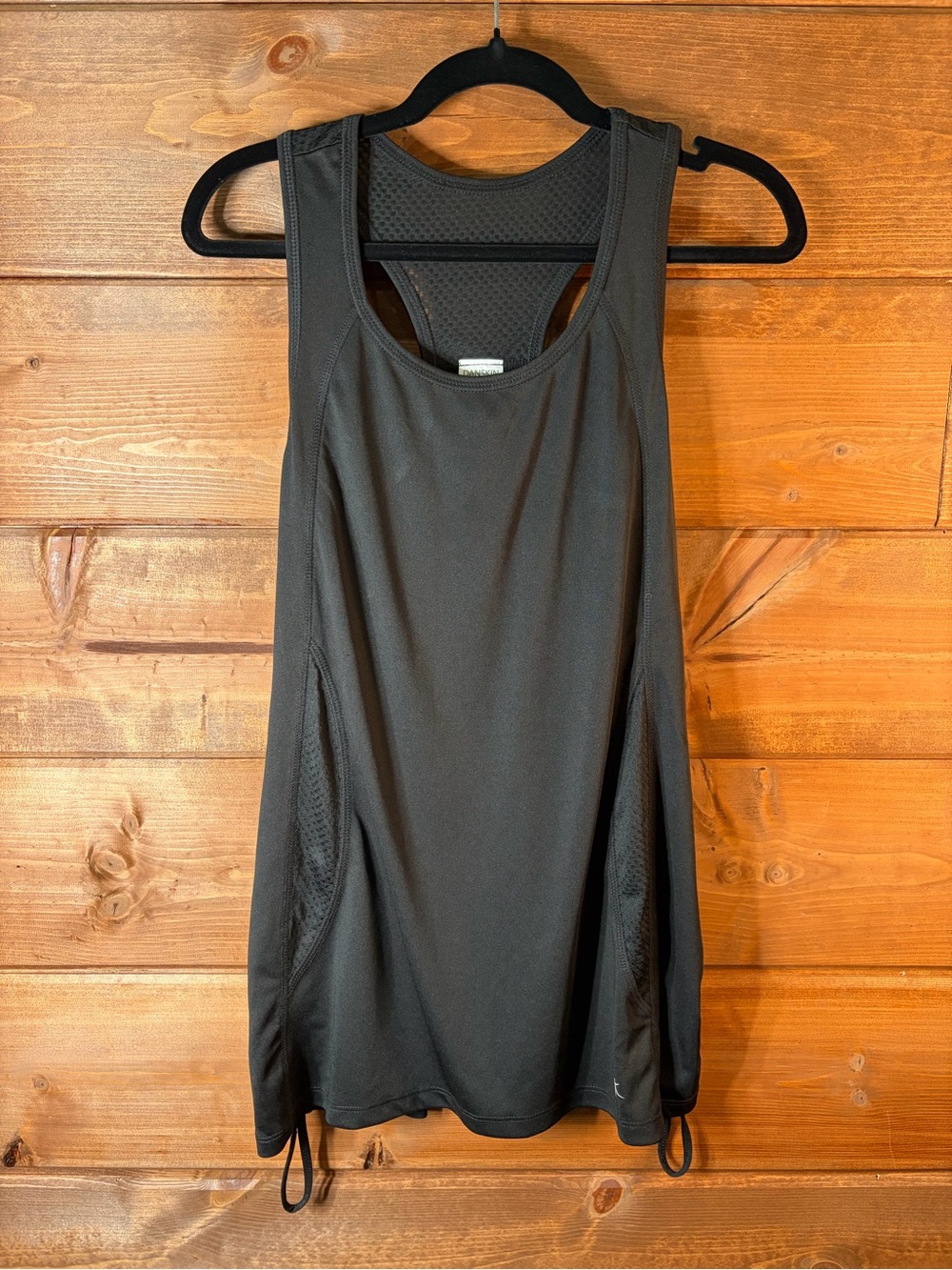 Danskin Now Black Bungee Tank Size Large 12/14
